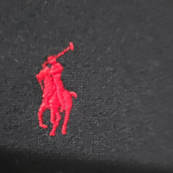 Polo by Ralph Lauren Black Sweatshirt with Red Emblem - Picture 3 of 4